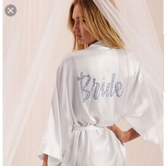 Victoria Secret Bride collection white short robe - Picture 2 of 7
